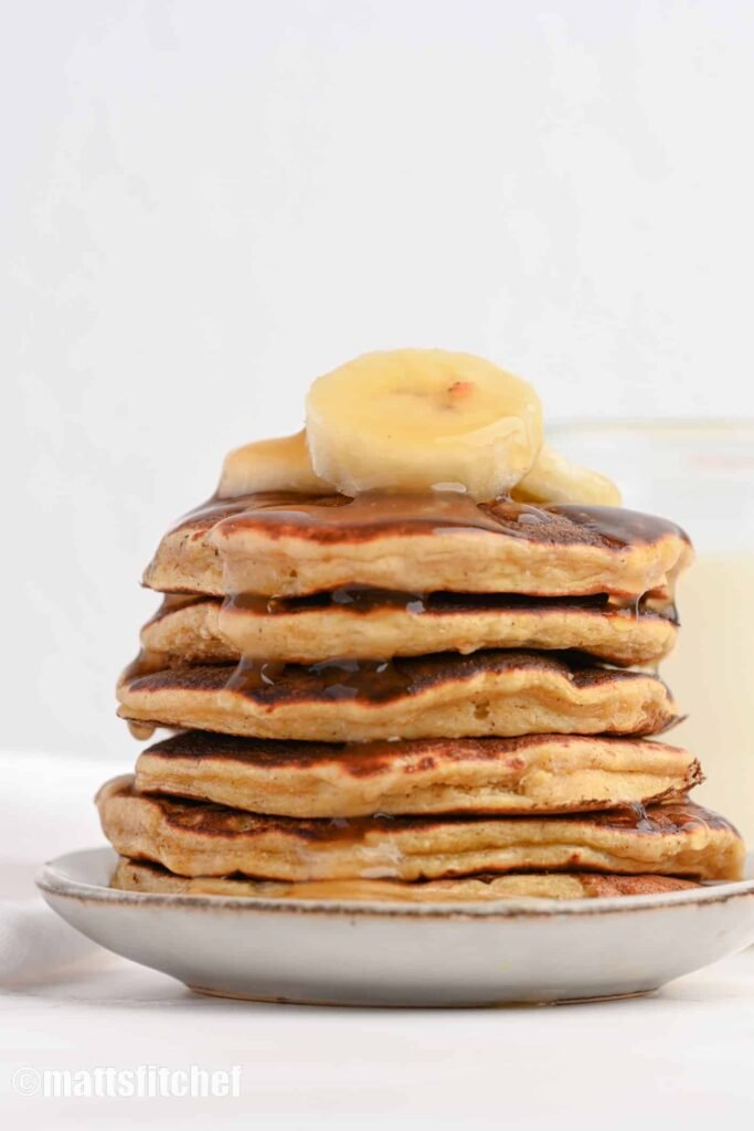 3-Ingredient Banana Protein Pancakes {41g Protein} 3-Ingredient Banana Protein Pancakes {41g Protein}