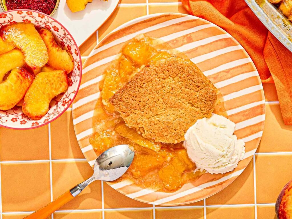A One-Pan Peach Cobbler with a Game-Changing Twist