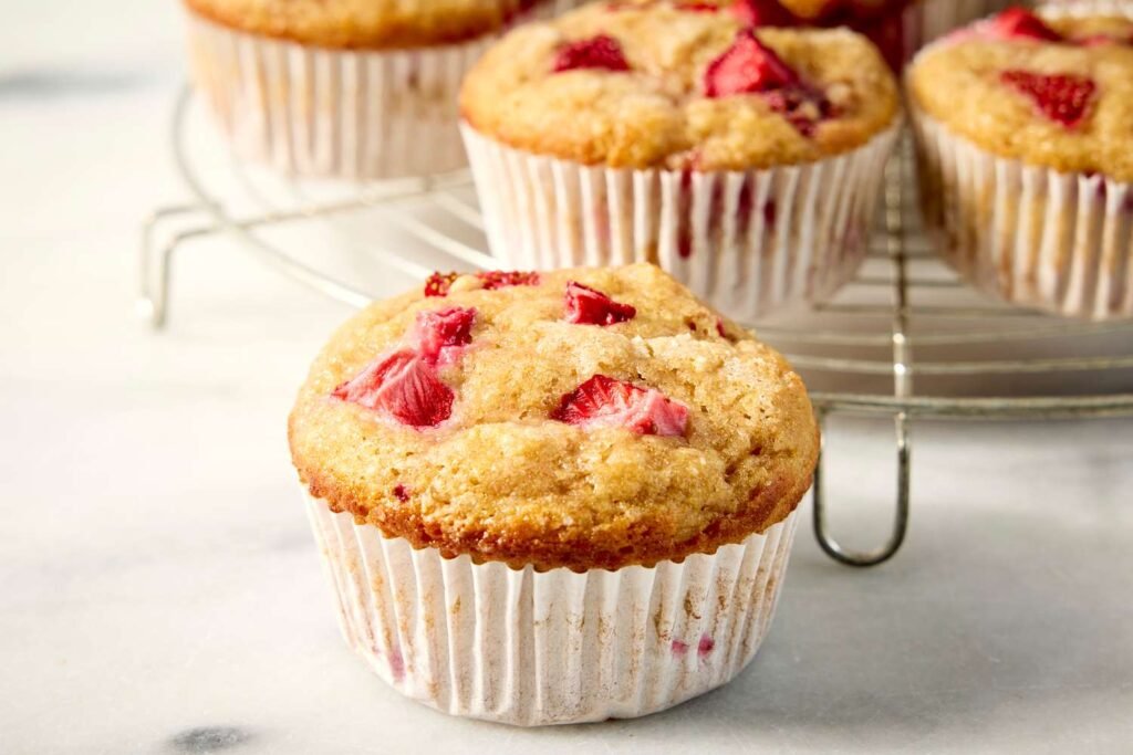 High-Protein Strawberry Muffins