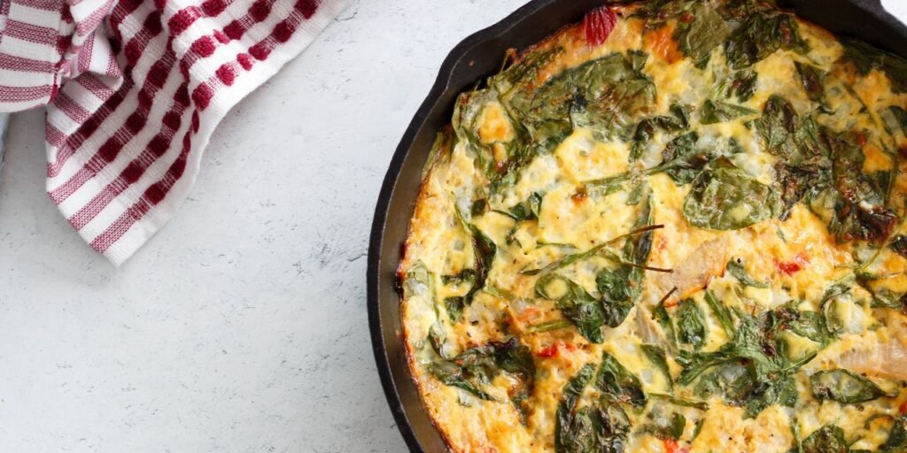 No-Chop, High-Protein Veggie Frittata Recipe
