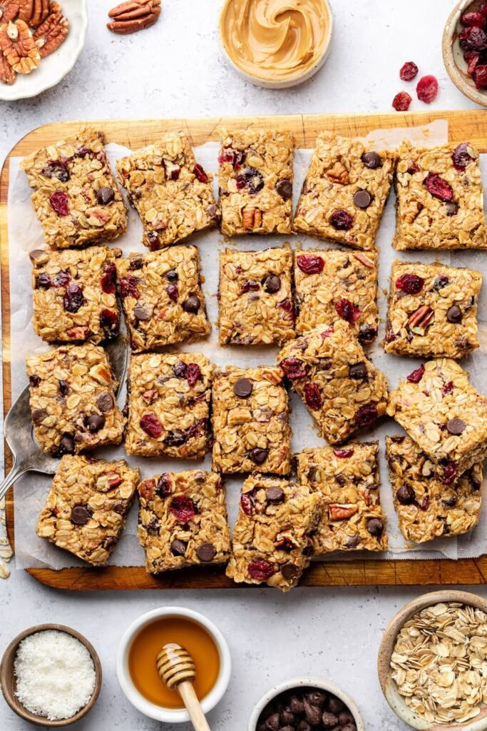 No Bake Trail Mix Granola Bars