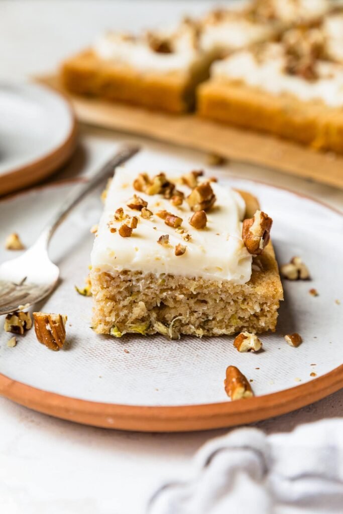 Zucchini Cake with Pineapple and Cream Cheese Frosting