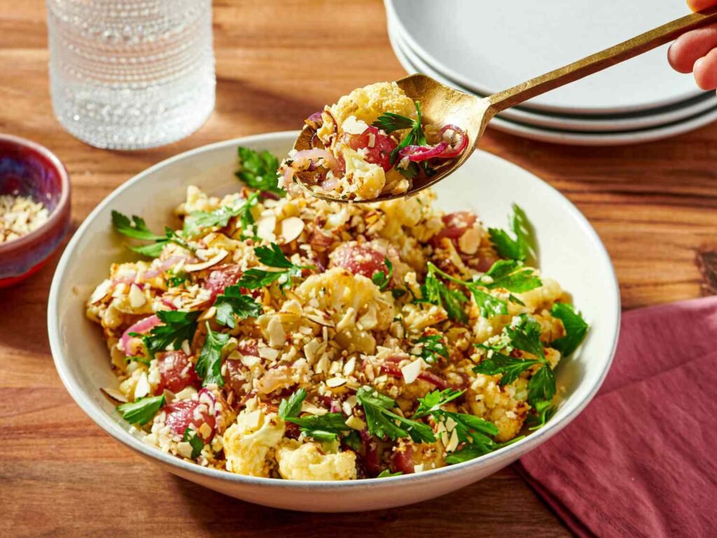 Roasted Grape and Cauliflower Salad