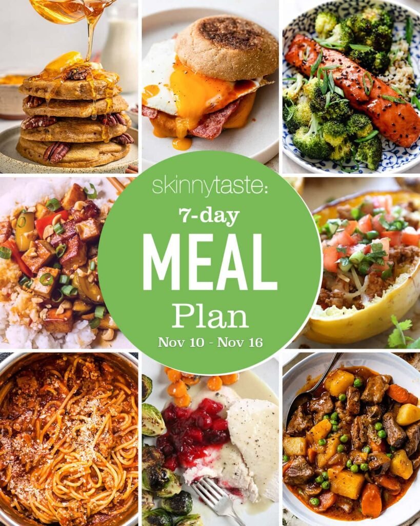 Free 7 Day Healthy Meal Plan (Nov. 10-16) Free 7 Day Healthy Meal Plan (Nov. 10-16)