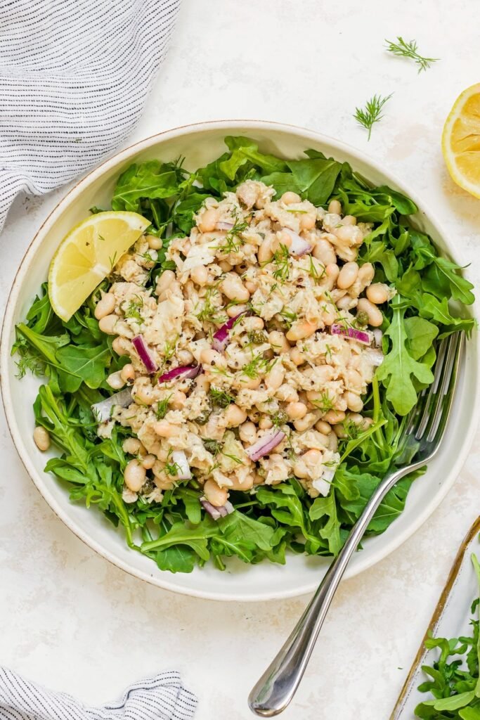 Tuna White Bean Salad (High Protein, High Fiber) Tuna White Bean Salad