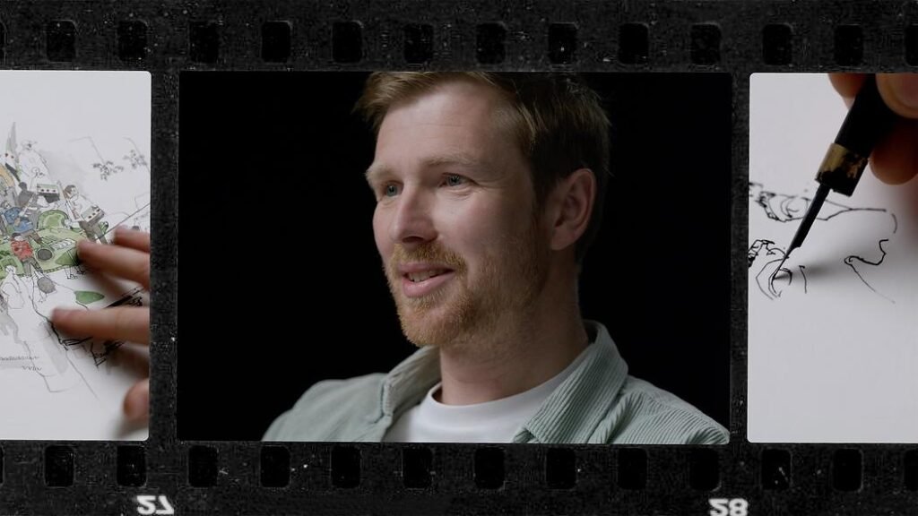 Why I spend hours sketching in conflict zones | George Butler