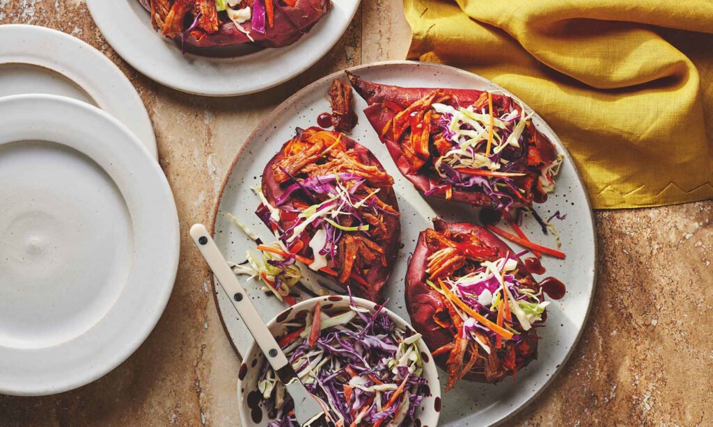Add This BBQ Pork Stuffed Sweet Potato To Your Weeknight Rotation Add This BBQ Pork Stuffed Sweet Potato To Your Weeknight Rotation