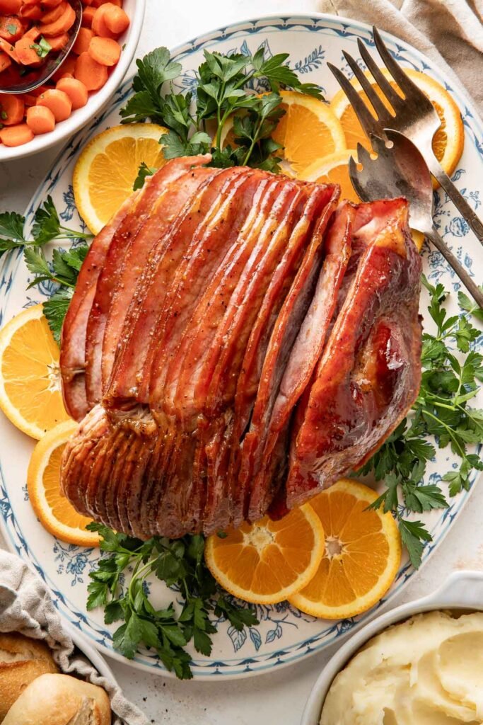 Orange Glazed Baked Ham Recipe