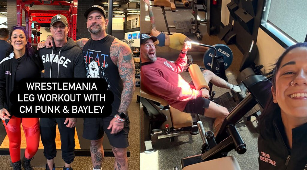 CM Punk’s and Bayley's Brutal WrestleMania Leg Workout Will Destroy Your Legs