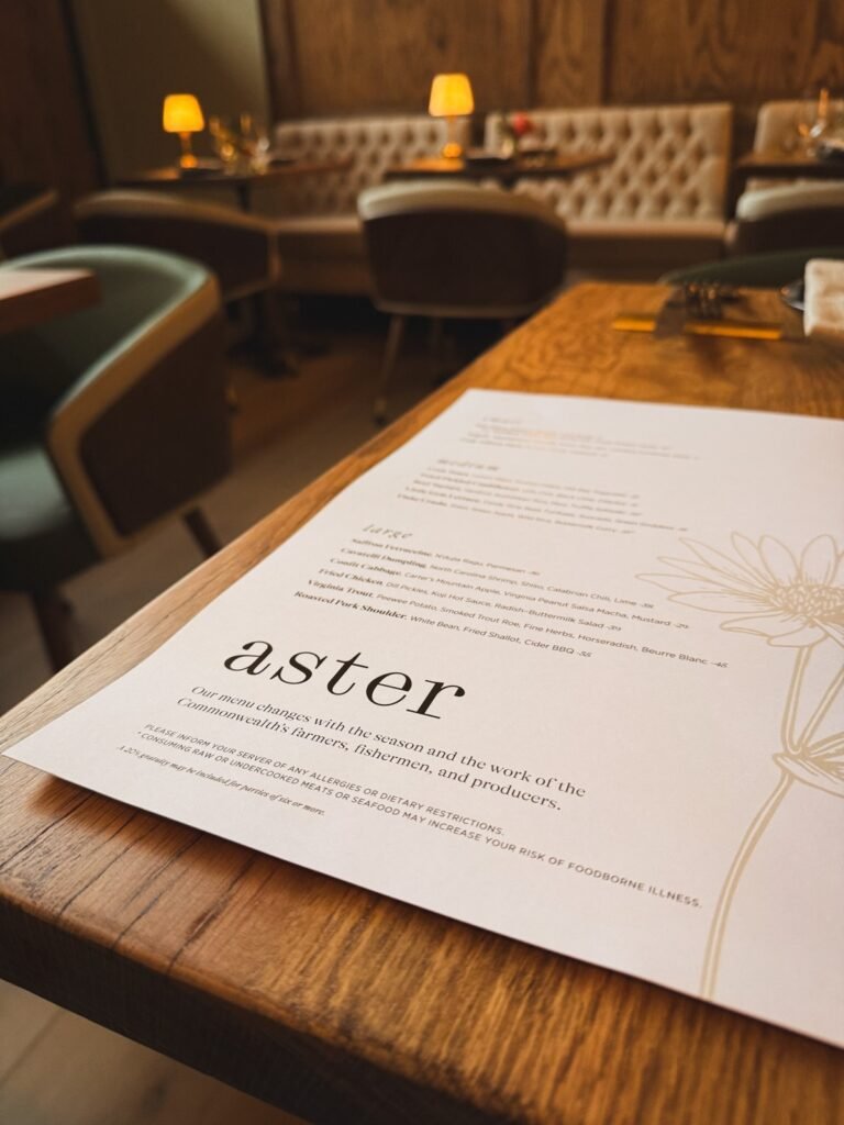 Aster Charlottesville • Kath Eats