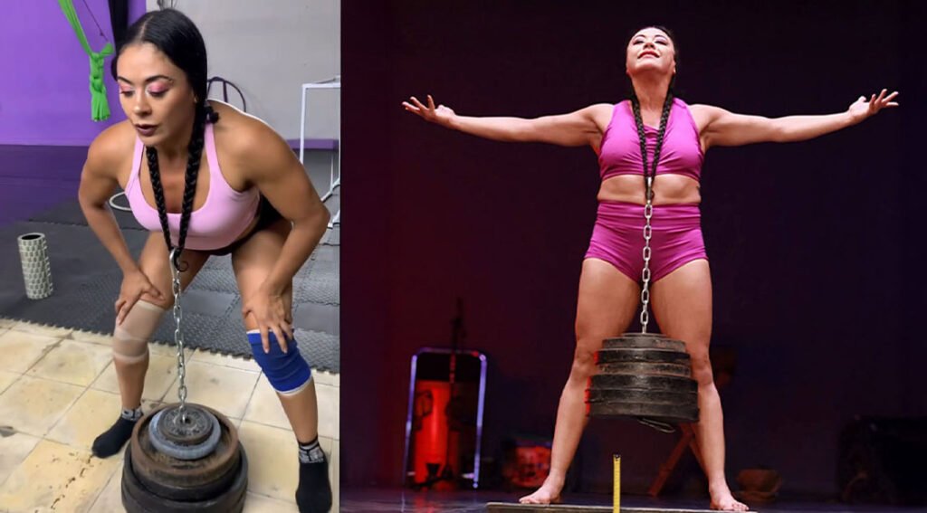 Diana Batres Sets Shocking Guinness World Record by Lifting 166 Pounds With Her Hair Diana Batres Sets Shocking Guinness World Record by Lifting 166 Pounds With Her Hair