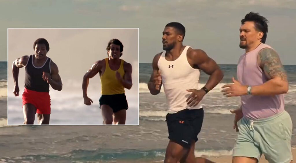 Oleksandr Usyk and Anthony Joshua’s 'Rocky III'-Style Training Video Has Boxing Fans Emotional