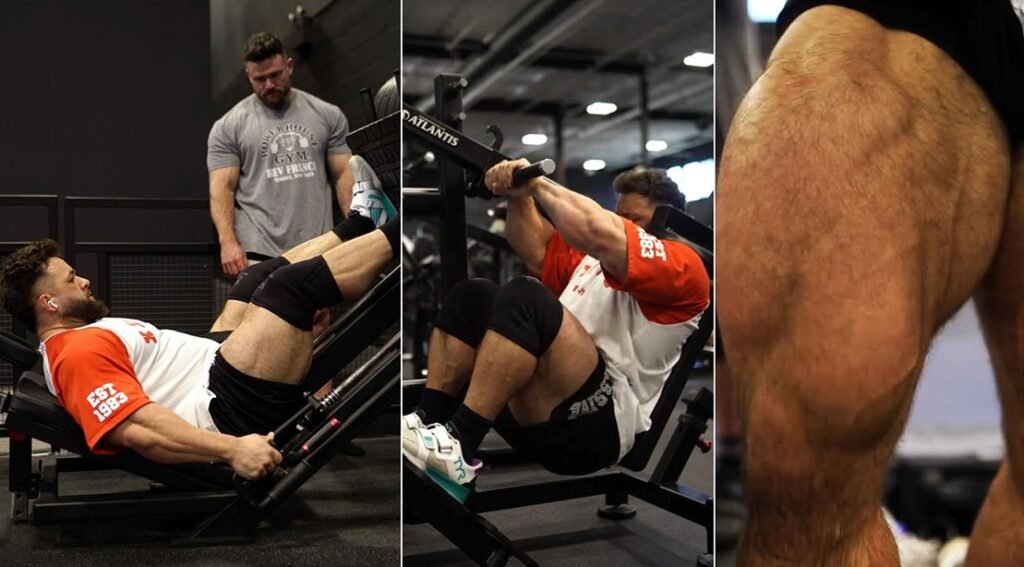 IFBB Pro Regan Grimes Uses Simple 2-Set Strategy to Build Monster Legs IFBB Pro Regan Grimes Uses Simple 2-Set Strategy to Build Monster Legs