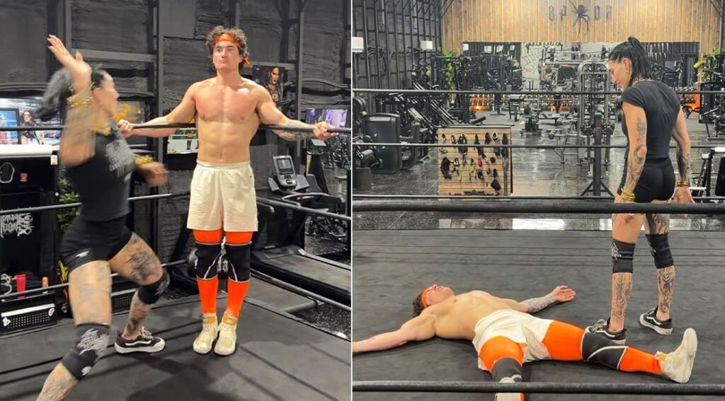 Rhea Ripley Leaves Jesse James West Bruised After Brutal WWE Training Session Goes Viral Rhea Ripley Leaves Jesse James West Bruised After Brutal WWE Training Session Goes Viral
