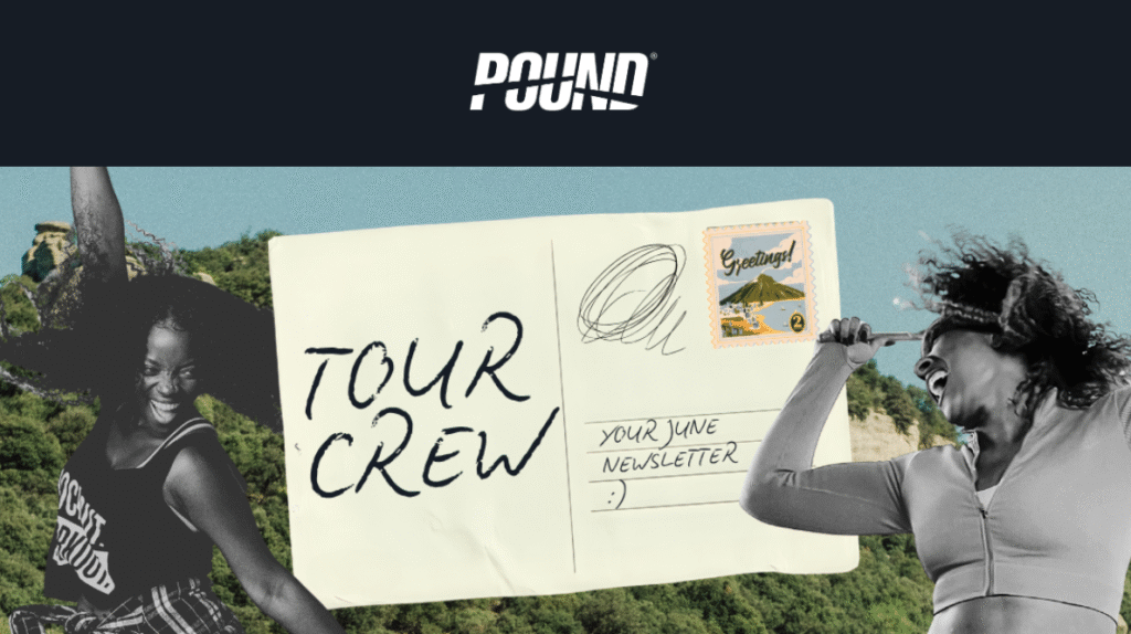 Tour Crew Newsletter: June 2026 • POUND: Rockout. Workout.®